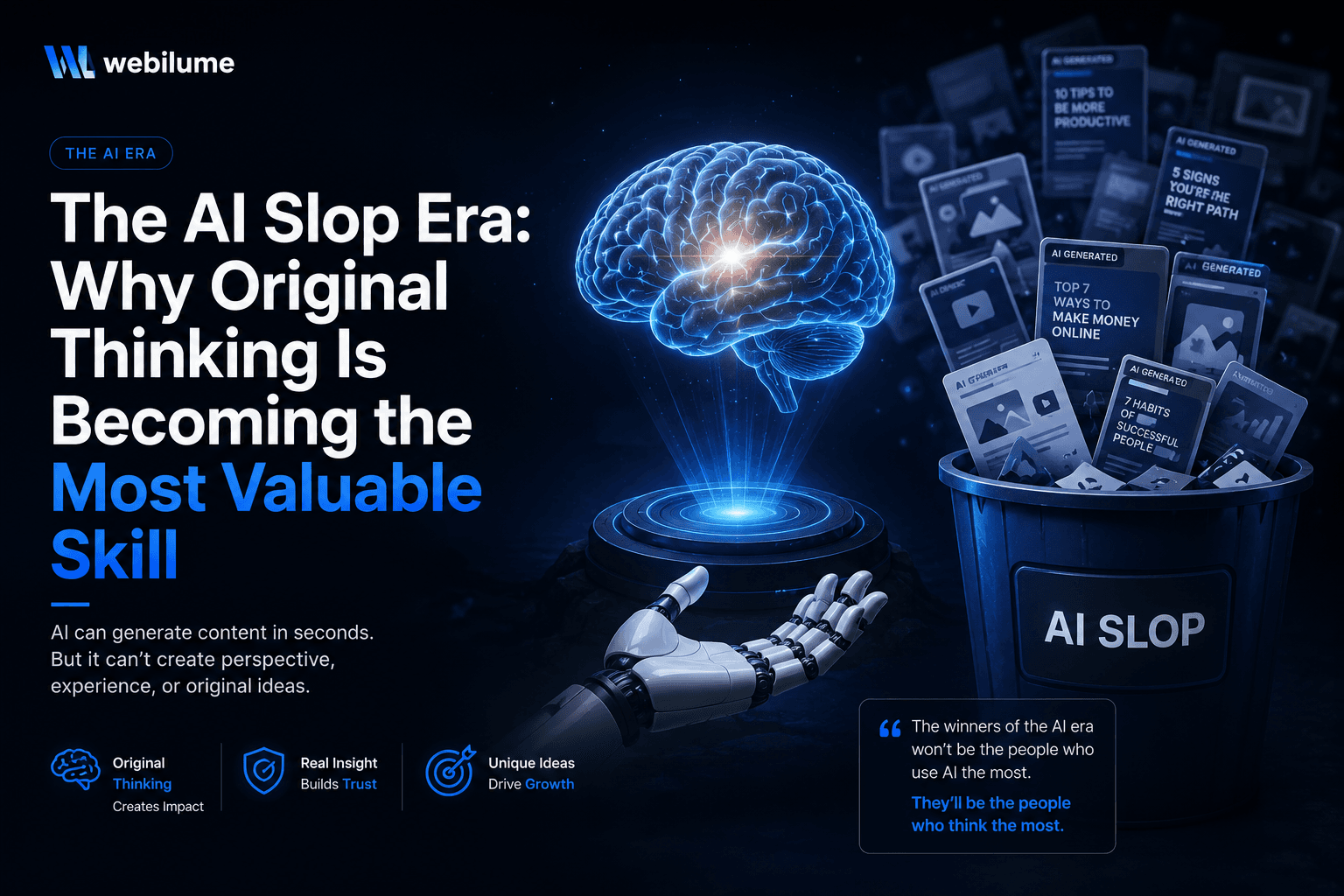 The AI Slop Era: Why Original Thinking Is Becoming the Most Valuable Skill