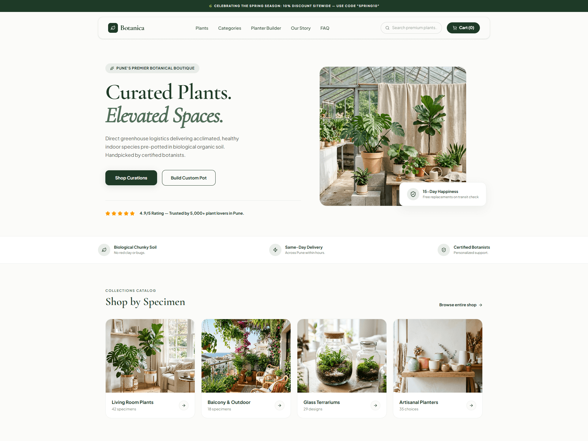 Botanica — Premium Plant Boutique & eCommerce Platform
